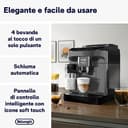 De'Longhi Magnifica Evo ECAM292.52.GB Macchina Automatica per Caffè in Chicchi, Macinacaffè Integrato, Pannello Comandi ad Icone, LatteCrema System con Caraffa Montalatte Automatica, 1450W, Nera - 2