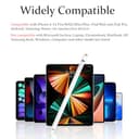 Stylus Pen for iPad, Pencil Compatible for iOS, Android, iPad Air/Pro/Mini 2/3/4 and More, Rechargeable Pen for Tablet（White） - 6