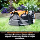 Lawnmaster OcuMow®16 Robot cortacésped sin Cable perimetral y cortabordes à bateria, Corta de 200 a 300 m² de césped con 2 baterias Completamente cargadas Evitaciόn obstáculos, bajo Nivel de Ruido - 6