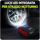 FORTEM Compressore Aria Portatile per Pneumatici, Bicicletta, 12V con Luce a LED, Manometro Digitale, con Gonfiaggio/Spegnimento Automatico, con Custodia (Rosso) - 9