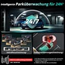 BOTSLAB 4K Dashcam Auto Vorne Hinten mit STARVIS 2 Sensor, WDR Dual-Kanal Dash Cam mit 64GB SD-Karte, Sprachsteurung & 5GHz Wi-Fi, WLAN Autokamera, GPS, Super Nachtsicht, bis zu 256GB - 5