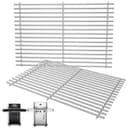Set di 2 griglie in acciaio inox per Napoleon Rogue 425, Phantom SE 425 RSIB, XT 425, Pro 425 SIB, SS304 per uso alimentare, resistenti alla ruggine, dimensioni totali 45 x 59,7 cm - 1