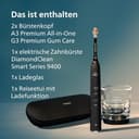 Philips Sonicare DiamondClean Smart 9400 elektrische Zahnbürste, Schallzahnbürste mit App, Drucksensor, Bürstenkopferkennung, 4 Putzmodi und 3 Intensitätsstufen, Schwarz, Modell HX9917/89 - 10