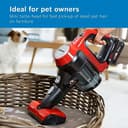 Bosch BBS81PETGB Unlimited 8 Cordless Stick Vacuum Cleaner with Extra Floor Nozzle for Pet Hair and Carpets, 1 x Interchangeable 18V Battery, 40 Minutes Run Time, Tornado Red - 4
