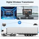 Senza Fili Digitale Telecamera di Retromarcia Kit con 5 Pollici IPS Monitor, IP69 Impermeabile, Visione Notturna, Grandangolo per Piccola Auto e Piccolo Camion, Veicoli da Lavoro, Grandi Camion, ecc. - 6