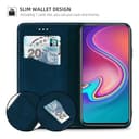 AKABEILA Case for Realme GT Neo6 SE 5G PU Leather Flip Wallet Case with Magnetic Closure Kickstand Card Slot Folio Cover 6.78 Inch Blue - 4