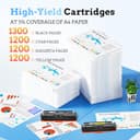 LxTek 219A Toner mit Chip 219X Kompatibel Schwarz für HP 219A Toner Set Original für HP Color LaserJet Pro MFP 3302FDWG Toner für Color LaserJet Pro MFP 3302SDWG 3302FDW Drucker WLAN A4 (4er-Pack) - 3