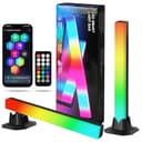 HOTUT Barra de Luz LED RGB, 2PCS 30cm Barras de Luz Sincronización Musical y Control por App y Mando a Distancia, Carga USB Barra de Luz LED RGB TV y Gaming Iluminación y Decoración - 1