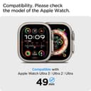 Spigen Glas.tR EZ Fit Vetro Temperato compatibile con Apple Watch Ultra 3, Apple Watch Ultra 2, 49mm, 2 Pezzi, Installazione Facile, Cristallino, Anti-graffio, Durezza 9H Pellicola prottetiva - 2