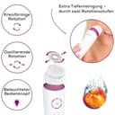 Beurer FC 95 Gesichtsbürste, porentiefe Reinigung der Gesichtshaut, elektrische Reinigungsbürste mit 4 Aufsätzen, für jeden Hauttyp geeignet, wasserfest, mit Akku - 3