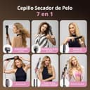 CrazyMar Cepillo Secador de Pelo 7 en 1, Cepillo Moldeador de Pelo Multifunción, Cepillo de Aire Caliente Set, Tecnología Coanda, Control Inteligente Calor, Para Todo Tipo de Cabello,110000 RPM - 2