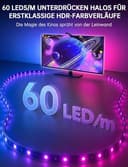 FFJ Retroilluminazione TV, 3,5 m, striscia LED Sync per TV e monitor PC da 40-50 pollici, striscia LED per TV con sensore, controllo smart app, sincronizzazione giochi e musica, strisce per home - 3