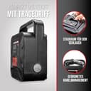 HEYNER® Kompressor mini I Tasche I 12V/120W Druckluft 10 bar/150PSI Digitales Manometer I LED Beleuchtung I elektrische Luftpumpe tragbarer Kompressor 10 bar Zigarettenanzünder Autoreifen - 5