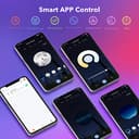 GY Lampadina WiFi Smart globo, LED 23W lampadine a E27 casa intelligente 2500LM,Multicolore regolabile RGBCW dimmerabile bulbo, applicazione di controllo 2700k-6500k, Compatibile con Alexa/Google home - 3