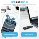 Thetis Pro-C FIDO2 (L2) Sicherheitsschlüssel Passkey-Gerät mit USB C & NFC, TOTP/HOTP Authenticator APP, FIDO 2.0 Zwei-Faktor-Authentifizierung 2FA MFA, Unterstützt Windows/macOS/Linux/Gmail/Facebook - 6