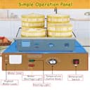 Genérico Vaporera eléctrica Comercial para Dim Sum, de Dos, Cuatro o Seis Orificios, con Alarma de combustión en seco y Suministro de Agua Independiente, para cocinar 6 Orificios. - 6