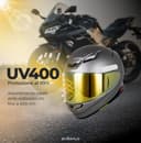 Everalo Visiera Compatibile con Shoei Nxr 2 - Z8 - Xspr Pro - X15 - Cwr F2 (Oro Cromo) - 10