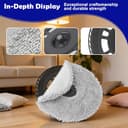 Set 4 Wischtücher + 2 Halterungen für Dreame L20 / L10s / L10s Pro Ultra / X30 / X40 / L40 – Ersatzteile für Roboter Staubsauger - 5