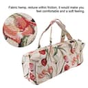 Tnfeeon Borsa a Mano Ferri da Maglia Borsa Portaoggetti Tessuto Artigianato Maglione Aghi da Cucito Organizer Borsa Famiglia(Jacquard Rosa) - 3