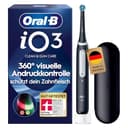 Oral-B iO Series 3 Elektrische Zahnbürste — Electric Toothbrush, Inkl. 1 Aufsteckbürste, 3 Putzmodi für Zahnpflege — Designed by Braun, GUT GETESTET von STIFTUNG WARENTEST, Schwarz - 1