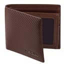 VISOUL Portafoglio Uomo Vera Pelle Portamonete Uomo Slim con Protezione RFID, Portafoglio Bifold da Uomo con 8 Porta Carte di Credito, 2 Scomparti Banconote e 2 Finestre ID (Marrón+Marrón Oscuro) - 1