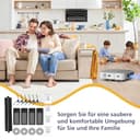 19 Stück Zubehör für Ecovacs Deebot X2 Omni/ X2/ X2 Pro Saugroboter Roboter,1 Hauptbürste, 4 HEPA-Filter, 4 Wischmopp-Pads,4 Staubbeutel, 6 Seitenbürsten,Zubehör-Set Ersatzteile Set für X2 Omni - 7
