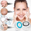 2 testine di ricambio per Clarisonic, spazzola di ricambio per la pulizia del viso, testine di ricambio per Mia 2/Alpha Fit/Aria/Smart Profile/Radiance (blu) - 2