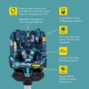 Cosatto All in All Rotate 360° Swivel Spin Car Seat - Group 0+123, 0-36 kg, 0-12years, ISOFIX, ERF, Anti-Escape (Dragon Kingdom) - 2
