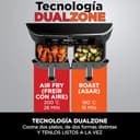 Ninja Foodi Dual Zone Freidora de aire digital con 2 cajones, 7,6 l, 4 en 1, freír con aire, gratinar, asar y recalentar, antiadherente, cestas y rejillas aptas para lavavajillas, negro, AF200EU - 5