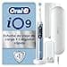 Oral-B iO 9 Cepillo de Dientes Eléctrico con Mango Recargable, 1 Cabezal, Estuche de Viaje con Cargador y Funda Magnética, Diseñado por Braun, Regalos Originales para Mujer y Hombre - Azul - 1