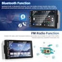 Inefala Radio Coche 2 DIN con Pantalla Táctil 7" Wireless Carplay Android Auto, 2 DIN Autoradio Bluetooth con Reproducción Vídeo Línea, Salida de Vídeo, Radio FM EQ 2USB Typ-C SWC Cámara Trasera - 4