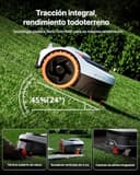 Segway Navimow i205 AWD Robot Cortacésped sin Cable Perimetral, Tracción Integral para Pendientes del 45%, EFLS NRTK + Vision, Mapeo Automático, Rec. 500 m², no se Requiere Antena RTK - 2