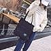 Ruyosn Bolsa de Mano de Tela para Mujer, Lona 3 en 1, de Hombro con Cremallera, Aesthetic Negro - 3