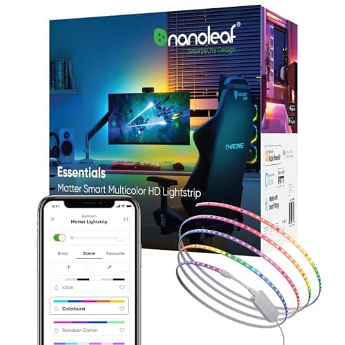 Nanoleaf 1D | Addressable Light Strip Starter Kit | 5M | 19W | 200-240VAC | EU