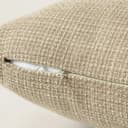 Artscope Juego de 2 Fundas de Cojines Decorativas Cuadradas de Lino 60 x 60 cm para Decoración del Hogar Sofá Dormitorio Coche 24x24 Café Claro - 4