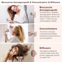 7MAGIC 7 in 1 Air Styler, Asciugacapelli Ionico, Spazzola Ad Aria Calda, Spazzola Lisciante, Arricciacapelli Automatico, Modellatori Multifunzione, Nessun Danno da Calore, con Custodia da Viaggio - 8