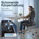 CLOUVOU BrightSeat Bürostuhl Ergonomisch [TESTSIEGER] Schreibtischstuhl 100% individuell einstellbar | Büro Stuhl & Gaming Stuhl | Computerstuhl Home Office Chair Ergonomic | Drehstuhl 150 kg - 8