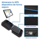 Digicharge Negro Funda Duro para Tomtom Go Classic 6'' Go Discover 6'' Essential 6 '' Go Camper Tour Go Premium Basic 6'' Go 6200 6250 Go 620 61 GO Camper Professional con Compartimentos Accesorios - 2