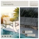 tectake® Conjunto Jardín Exterior de Acero, Sillones Terraza con Acolchado Grueso, Sillas Jardín con Pies Ajustables, Muebles Jardín Exterior, Fundas Repelentes al Agua, Sofás para Jardín - 5 plazas - 7