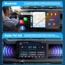 Haudio Autoradio da 9 Pollici, Autoradio 2 DIN con Apple Carplay Wireless & Android Auto, Telecamera Retromarcia HD, Navigazione GPS, Mirror Link, Radio SWC/AM/FM Adatta Maggior Delle Auto 2+64 GB - 4
