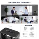 NEEWER Basics X16B Aluminiumlegierung, anhebbarer Teleprompter 16" für iPad Tablet, DSLR Kamera, Fernbedienung und App Steuerung, kompatibel mit iOS und Android, Pro für Online und Live Streaming - 6