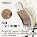 Sedia da ufficio ergonomica Steelcase Series 2 con supporto lombare LiveBack, braccioli 4D, poggiatesta regolabile Lentil; Prodotto in Europa - 5