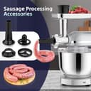 Homlee 3 In 1 Robot De Cocina con Picadora De Carne y Batidora,2000W Amasadora Multifunción, 5.5L Cuenco De Acero Inoxidable,1.5L Exprimidor De zumo, 6 Niveles De Velocidad - 6