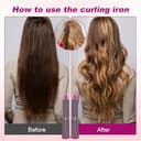 Barriles largos y cepillo voluminizador redondo para Dyson Airwrap Styler, el kit de peinado incluye 2 barriles largos para rizar, 1 cepillo voluminizador redondo, 1 adaptador - 7