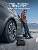 AstroAI Auto Luftpumpe Elektrisch Luftkompressor Digital Tragbar Air Compressor, LCD Bildschirm 12V DC Verpackung für Auto, Fahrrad, Motorrad, Ball usw - 5