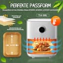 Backpapier für Heißluftfritteuse Ninja Dual Zone AF300EU AF400EU 110 Stück Airfryer Backpapier mit Ninja Doppelkammer und Anderen Dual Zone Air Fryer(Hot Air Fryer) - 6