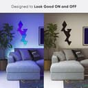 Nanoleaf Shapes Ultra Black Triangle Starter Kit, 9 Smart Light Panels LED RGBW - Modular Wi-Fi Colour Changing Wall Lights, Works with Alexa Google Assistant Apple Homekit, for Room Decor & Gaming - 3
