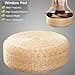 Cuscino da pavimento giapponese, in paglia naturale, in rattan, traspirante, base intrecciata rotonda, cuscino in tatami fatti a mano - 4