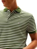 Tommy Hilfiger Polo de algodón líquido REG Seasonal MW0MW39994 S/S para Hombre, Verde, M, Verde (Pino de montaña/pétalo de Marfil), M - 3