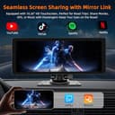 Senza Fili Autoradio, Wireless A-pple Carplay&Android Auto Portatile, 10.26 Pollici Stereo Auto HD Touch Screen, Car Radio with Mirror Link, GPS Navi, Bluetooth, FM, Siri, AUX, Airplay, Voice Control - 4